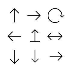 Vector set of arrows. vector illustration	