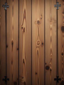 The wooden abstract textured backdrop features a brown-washed old wood background texture, adding warmth and character to any design, Generated AI