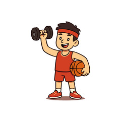 barbell boy.eps