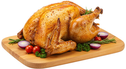 Isolated Roasted Chicken