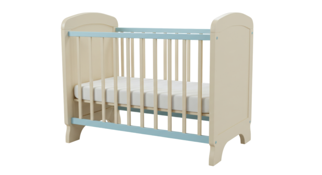 Isolated Baby Cot