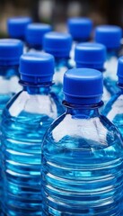 Refreshing Containers of Purified Artesian Aqua Vita for Outdoor Days, Transparent Packaging