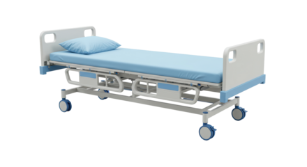 Isolated Hospital Bed