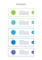 Timeline infographic design element and number options. Business concept with 5 steps.