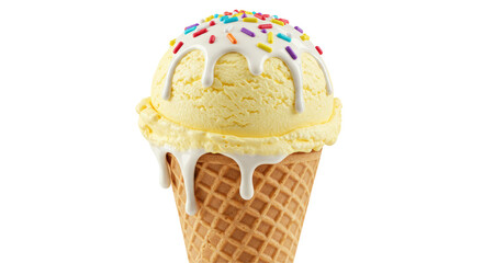 Isolated Ice Cream Cone