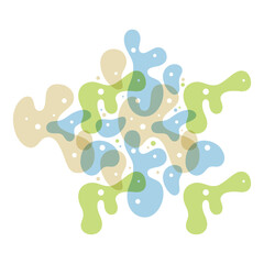 Overlapping Organic Blob Shapes