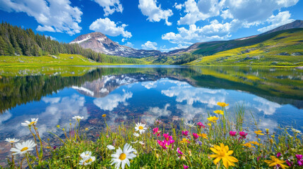 Majestic Mountain Views – Natural & Illustrated Landscapes 