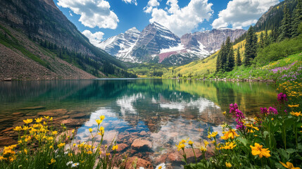 Majestic Mountain Views – Natural & Illustrated Landscapes 