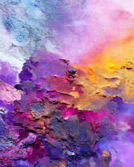 Art therapy inspired texture. Tactile canvas artwork expressing feelings of anxiety and texture dynamics.