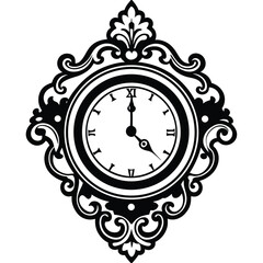 Antiq Clock Line Art Vectors – Adobe Stock