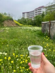 Obraz premium woman drinking tea