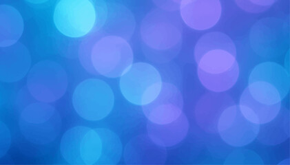Abstract blue background with bright, glowing bokeh lights, perfect for a festive holiday celebration or a dazzling night design