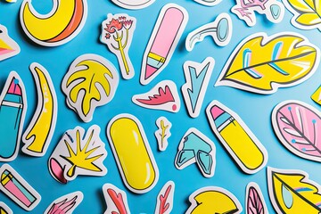 High Detail Visual of a Poster for Stick Stickers That Says Stick Sticker