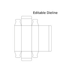 Editable Die-Cut Box Packaging Template Design Your Own Custom Boxes