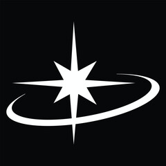 Y2k star sparkle bling abstract tattoo shapes. Simple minimal geometric signs in retro 2000s style.