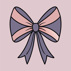 A vector of a ribbon and bow