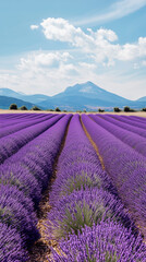 Obraz premium Summer lavender field landscape