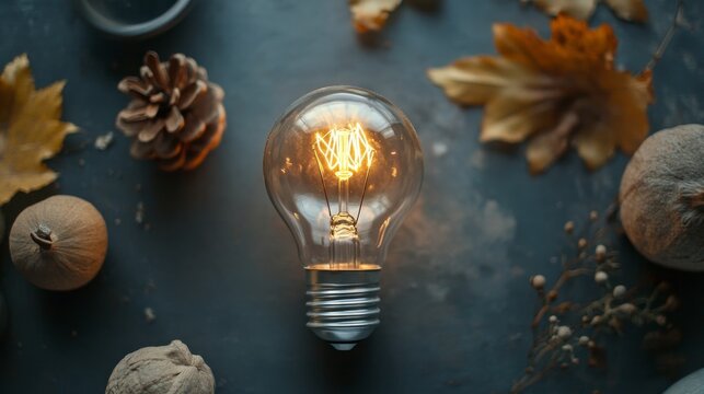 Futuristic glowing light bulb symbolizing innovative technology concept and clarity in complex problem-solving, with digital data interface and abstract tech elements in modern blue neon tones




