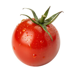 A grape tomato isolated on a transparent background