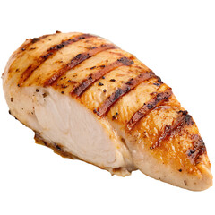 A grilled chicken isolated on a transparent background