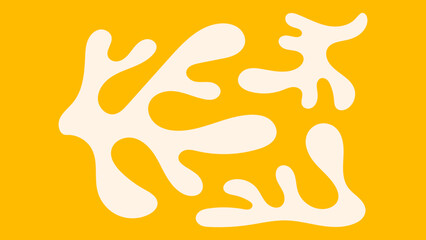 Hand drawn floral design in simple groovy naive style – vector templates with plants and flowers for modern art prints, frames, posters and minimal placards with copy space