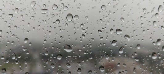 raindrops on window