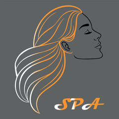 Elegant Beauty Spa Logo, Modern Woman Face Design, Premium Wellness and Salon Branding.