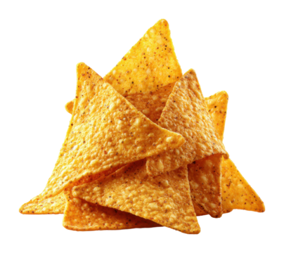 Delicious crunchy tortilla chips for sharing at parties snack time or movie nights indoors