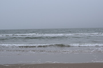 Waves Crashing on the Shore of the North Sea