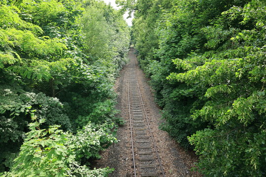 Alte stillgelegte Bahnstrecke in Merzig