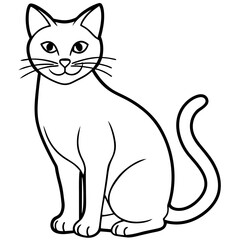 Cats line art vector