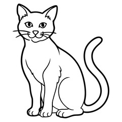 Cats line art vector