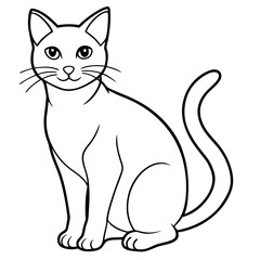 Cats line art vector