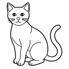 Cats line art vector