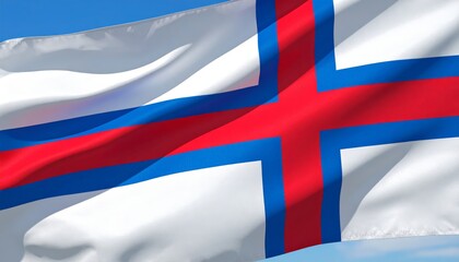 Fototapeta premium Faroe Islands flag