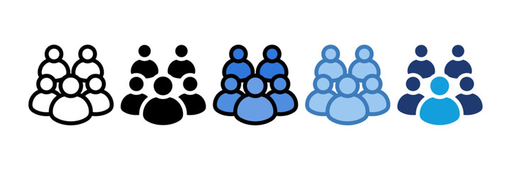 Group Icon Element For Design