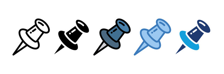 Thumbtack Icon Element For Design