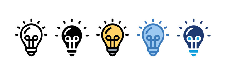 Lightbulb Icon Element For Design