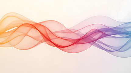 Colorful abstract wave pattern on a soft gradient background