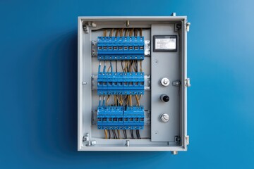 Close-up of an electrical junction box.