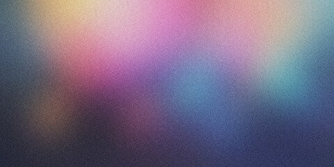 Abstract grainy gradient background in yellow, violet, red, blue. Noise texture. abstract gradient in pastel colors. background design. colorful background for design. banner, poster.