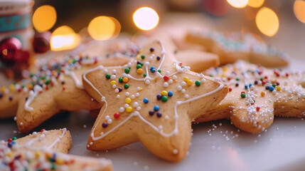 Sweet and Festive: Star-Shaped Christmas Cookies to Share