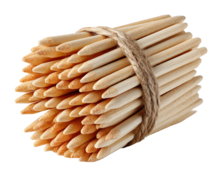 Crafting tools for artists creative workspace bundled wooden sticks organized environment view