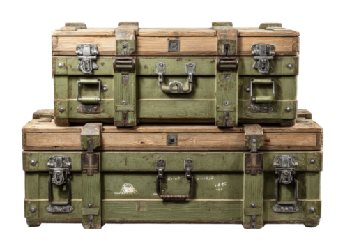Exploring vintage military storage trunks home still life rustic aesthetic
