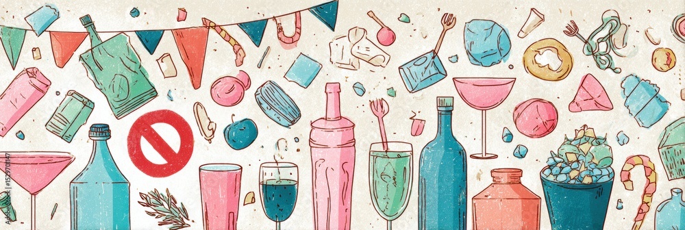 Poster reduce plastic waste at events and parties with these simple, effective tips and strategies for eco-