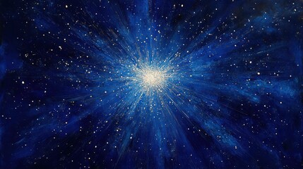 Cosmic explosion, radiant center