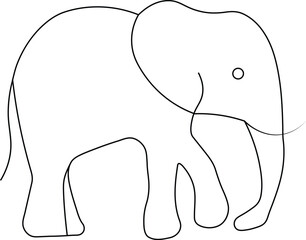 Elephant Tooth Dental Care Vector Illustration