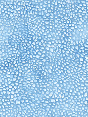 An abstract pattern of soft, organic shapes creates a sense of flow and harmony with a calming blue palette.