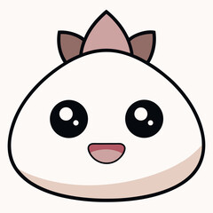 Cute Kawaii Girl Character Vector 