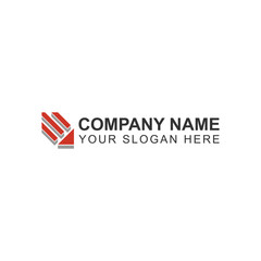 logo design for graphic application or company with creative illustration